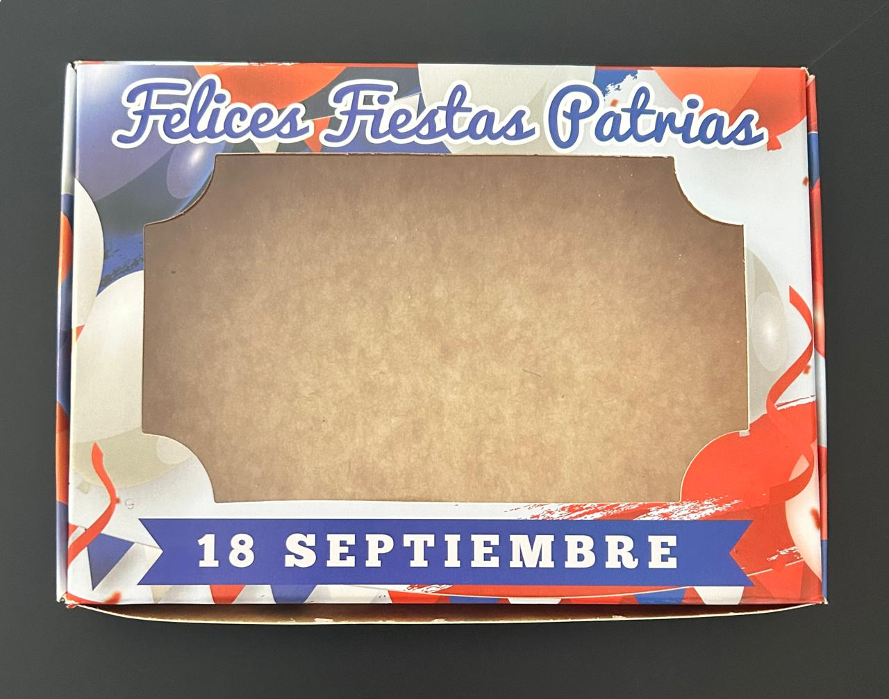 Caja 6 Alfajor 18 Septiembre (19x14x3cm)