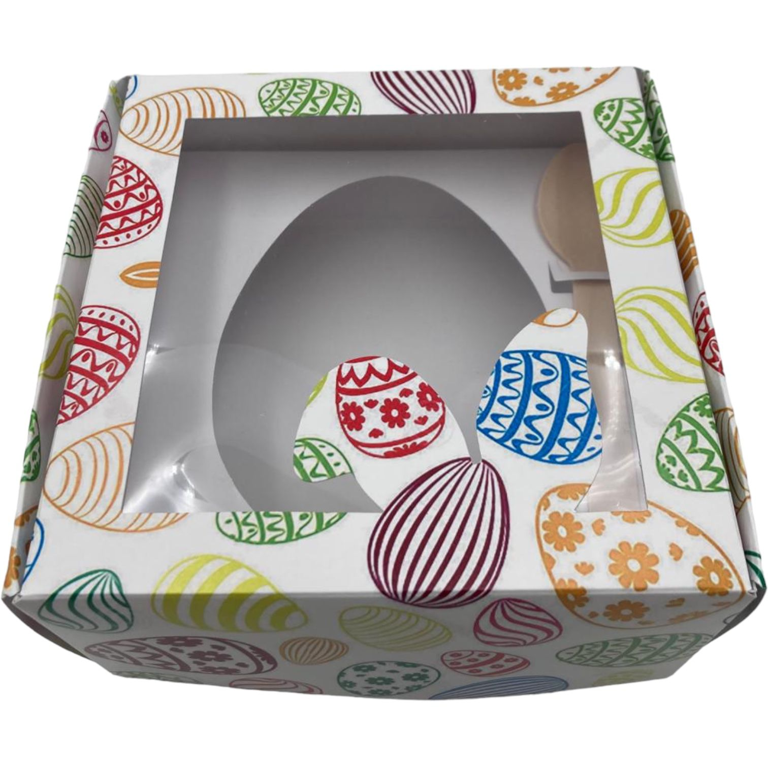 Caja Pascua  Huevo Con Cuchara