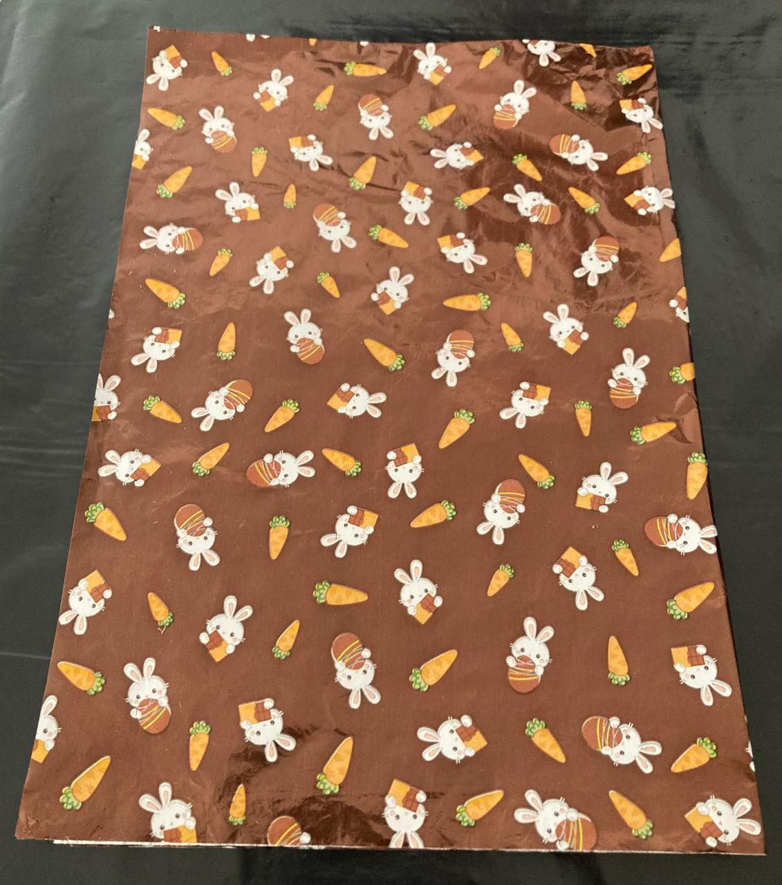 Papel Chocolate Pascua  Conejo Cafe